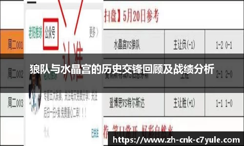 狼队与水晶宫的历史交锋回顾及战绩分析